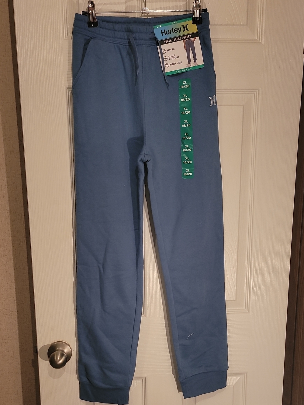 Hurley Youth Light Blue Fleece Joggers